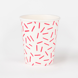 Red sprinkles  - party cups